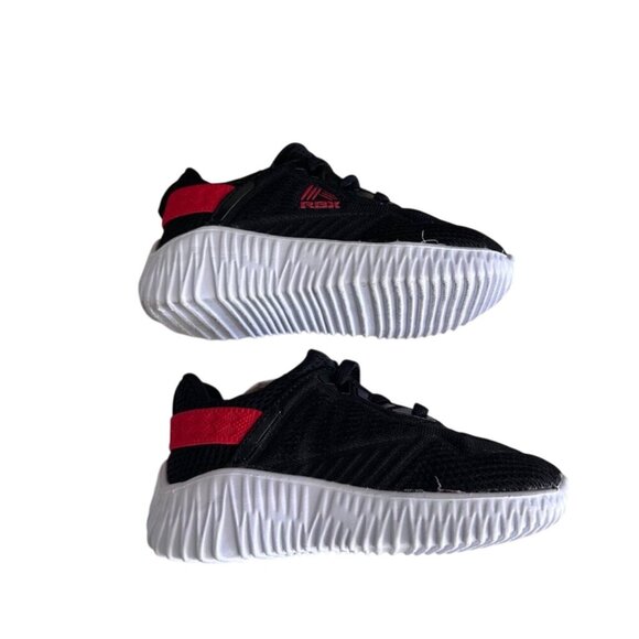 Rbk Athletic Black & Red Performance Running Sneakers Mesh Textile - Picture 6 of 10